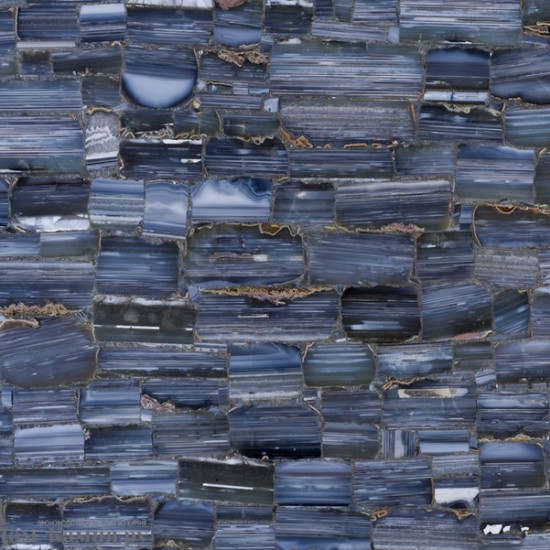 Agata Striata Blue